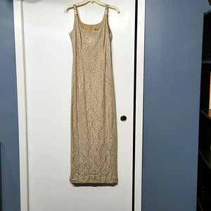 Gold threaded dress